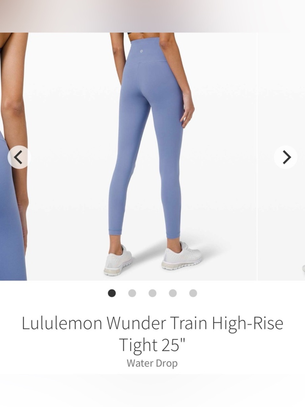 lululemon athletica Wunder Train High-Rise Tight 25" - Water Drop size 6